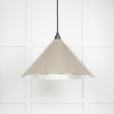 From The Anvil's Smooth Nickel Smooth Nickel Hockley Pendant; #colour_bare