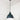 From The Anvil's Accent White Gloss Brindley Pendant; #colour_dingle