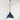 From The Anvil's Accent White Gloss Brindley Pendant; #colour_dusk