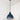 From The Anvil's Accent White Gloss Brindley Pendant; #colour_dusk