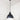From The Anvil's Accent White Gloss Brindley Pendant; #colour_elan-black