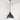 From The Anvil's Accent White Gloss Brindley Pendant; #colour_soot