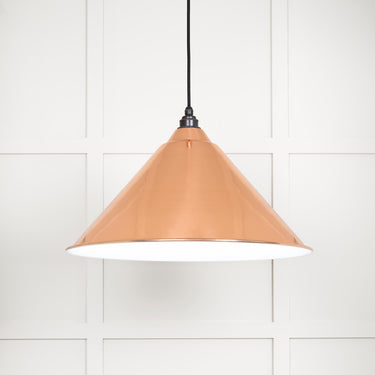 From The Anvil's Accent White Gloss Hockley Pendant; #colour_bare