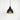 From The Anvil's Hammered Brass Hammered Brass Brindley Pendant; #colour_elan-black