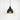 From The Anvil's Smooth Brass Smooth Brass Brindley Pendant; #colour_elan-black