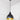 From The Anvil's Smooth Brass Smooth Brass Brindley Pendant; #colour_elan-black