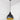 From The Anvil's Smooth Brass Smooth Brass Brindley Pendant; #colour_elan-black