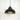 From The Anvil's Hammered Brass Hammered Brass Harborne Pendant; #colour_elan-black