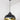 From The Anvil's Hammered Brass Hammered Brass Harborne Pendant; #colour_elan-black