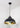 From The Anvil's Hammered Brass Hammered Brass Harborne Pendant; #colour_elan-black