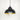From The Anvil's Hammered Brass Hammered Brass Harborne Pendant; #colour_elan-black