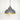 From The Anvil's Smooth Brass Smooth Brass Harborne Pendant; #colour_bluff