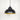 From The Anvil's Smooth Brass Smooth Brass Harborne Pendant; #colour_elan-black