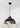 From The Anvil's Smooth Brass Smooth Brass Harborne Pendant; #colour_elan-black