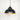 From The Anvil's Smooth Brass Smooth Brass Harborne Pendant; #colour_elan-black