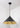 From The Anvil's Hammered Brass Hammered Brass Hockley Pendant; #colour_elan-black