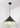 From The Anvil's Smooth Brass Smooth Brass Hockley Pendant; #colour_elan-black