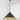From The Anvil's Smooth Brass Smooth Brass Hockley Pendant; #colour_elan-black