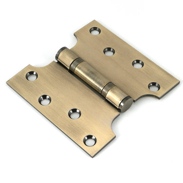 From The Anvil's Aged Brass Parliament Hinges SS (pair); #finish_aged-brass