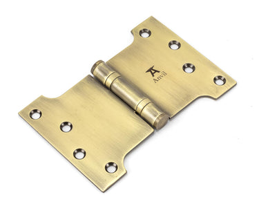 From The Anvil's Aged Brass Parliament Hinges SS (pair); #finish_aged-brass