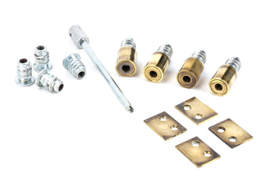 From The Anvil's Aged Brass Secure Stops (Pack of 4); #finish_aged-brass