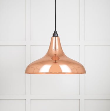 From The Anvil's Smooth Copper Smooth Copper Frankley Pendant; #colour_bare