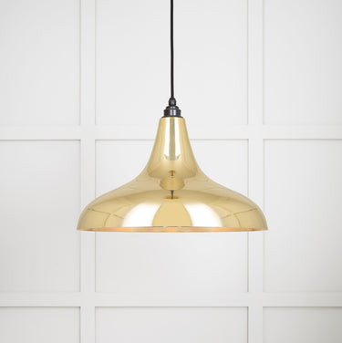 From The Anvil's Smooth Brass Smooth Brass Frankley Pendant; #colour_bare