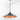 From The Anvil's Smooth Copper Smooth Copper Flora Pendant; #colour_soot