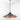 From The Anvil's Smooth Copper Smooth Copper Flora Pendant; #colour_soot