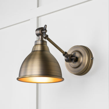 From The Anvil's Aged  Brass Aged Brass Brindley Wall Light; #finish_aged-brass