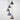 From The Anvil's Smooth Nickel Smooth Nickel Brindley Cluster Pendant; #colour_slate