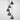 From The Anvil's Smooth Nickel Smooth Nickel Brindley Cluster Pendant; #colour_soot