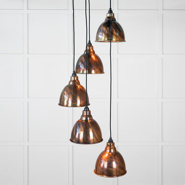 From The Anvil's Burnished Burnished Brindley Cluster Pendant; #colour_bare