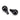 From The Anvil's Black Ball Curtain Finial (pair); #finish_black
