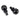 From The Anvil's Black Hammered Ball Curtain Finial (pair); #finish_black