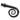 From The Anvil's Black Monkeytail Curtain Finial (pair); #finish_black