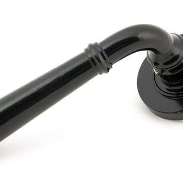From The Anvil's Black Regency Lever on Rose Set (Unsprung); #finish_black