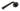 From The Anvil's Black Regency Lever on Rose Set (Unsprung); #finish_black