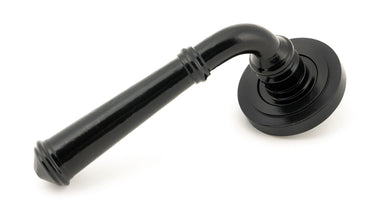 From The Anvil's Black Regency Lever on Rose Set (Unsprung); #finish_black