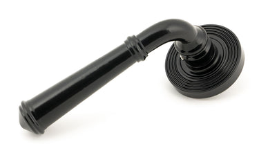 From The Anvil's Black Regency Lever on Rose Set (Unsprung); #finish_black