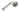 From The Anvil's Pewter Patina Regency Lever on Rose Set (Unsprung); #finish_pewter-patina