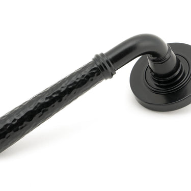 From The Anvil's Black Hammered Newbury Lever on Rose Set (Unsprung); #finish_black