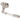 From The Anvil's Polished Nickel Reeded Lever on Rose Set; #finish_polished-nickel
