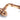 From The Anvil's Polished Bronze Reeded Lever on Rose Set; #finish_polished-bronze