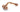 From The Anvil's Polished Bronze Reeded Lever on Rose Set; #finish_polished-bronze