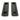 From The Anvil's Aged Bronze Art Deco Rectangular Pull - Privacy Set; #finish_aged-bronze