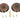 From The Anvil's Polished Bronze Art Deco Round Pull - Privacy Set; #finish_polished-bronze