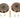 From The Anvil's Polished Bronze Plain Round Pull - Privacy Set; #finish_polished-bronze
