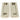 From The Anvil's Polished Nickel Art Deco Rectangular Pull - Privacy Set; #finish_polished-nickel