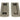 From The Anvil's Pewter Patina Art Deco Rectangular Pull - Privacy Set; #finish_pewter-patina